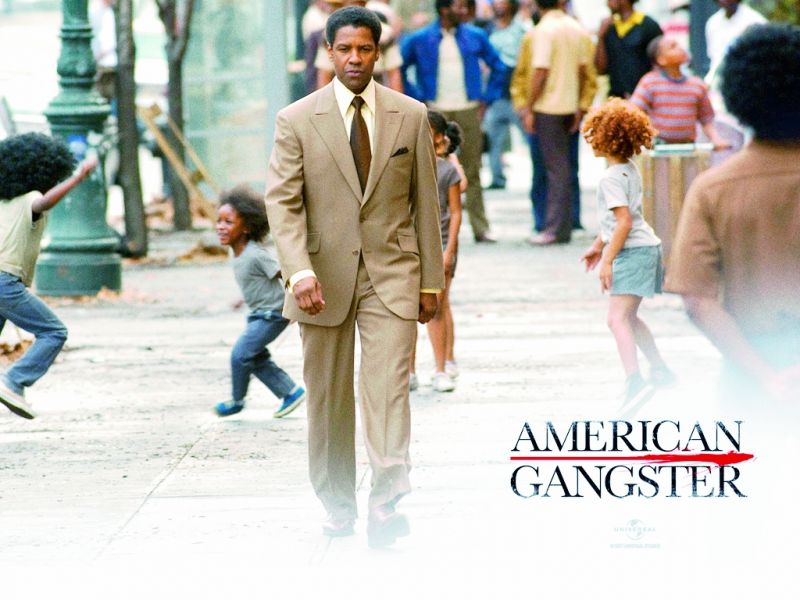 Gangsta squad: A scene from American Gangster, a movie shown on a channel