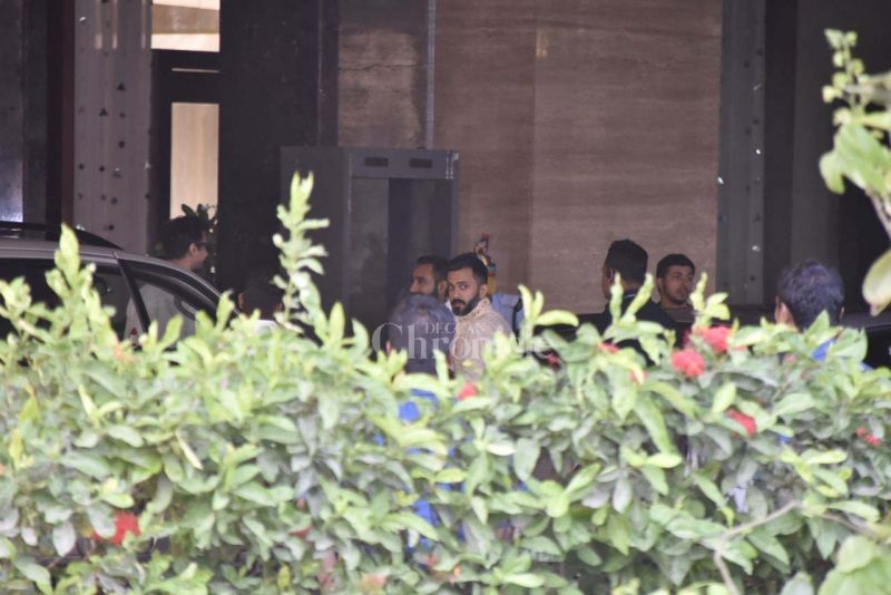 Sonam Kapoor's to-be husband Anand Ahuja spotted outside the Sangeet venue.