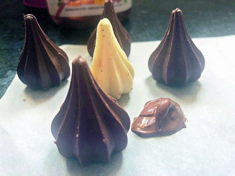 Chocolate candied fruit modak 