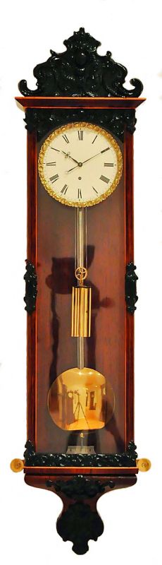 Miniature Biedermeier Vienna Wall Regulator