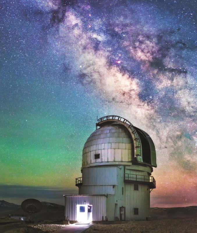 Recently, Indian Astronomical Observatory in Ladakh captured