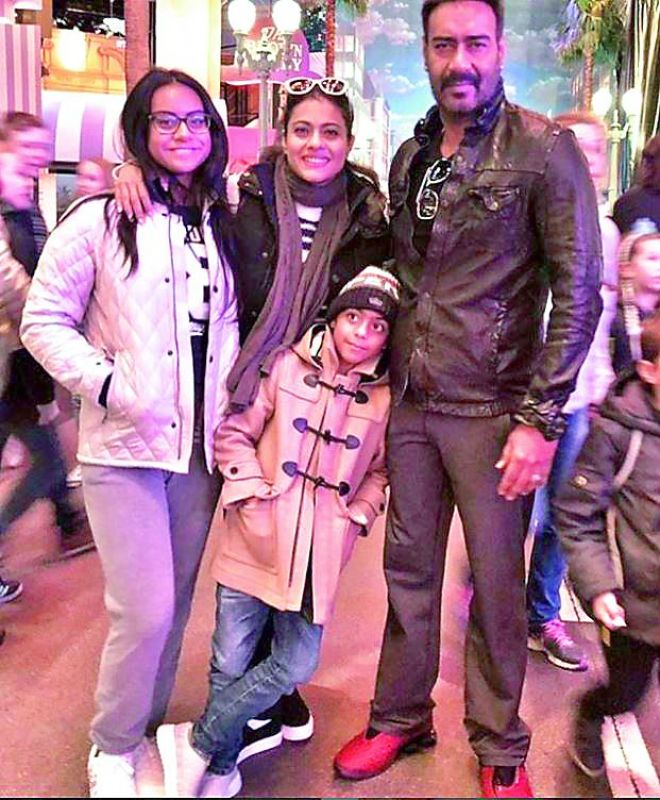Ajay Devgn celebrated his 49th birthday with his wife, Kajol and their children in Paris