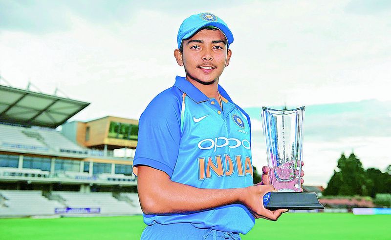 Prithvi Shaw, India U-19  captain