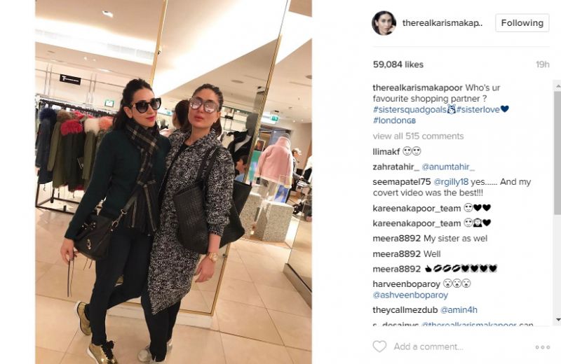 Sister love! Kareena, Karirma are quite the fashionistas while shopping in London
