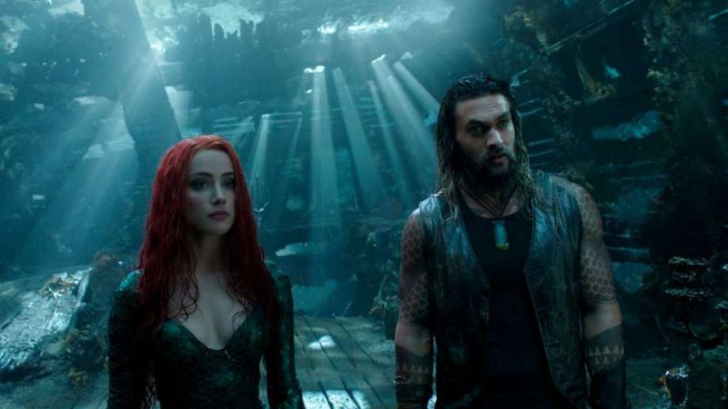 Jason Momoa and Amber Heard in the still from Aquaman. (Picture Courtesy: Warner Bros. Pictures) 