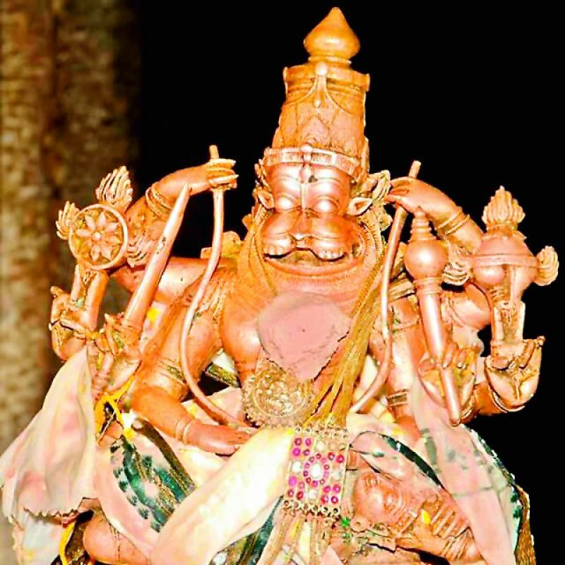 Processional deity of Lord Jwala Narasimha Swamy.