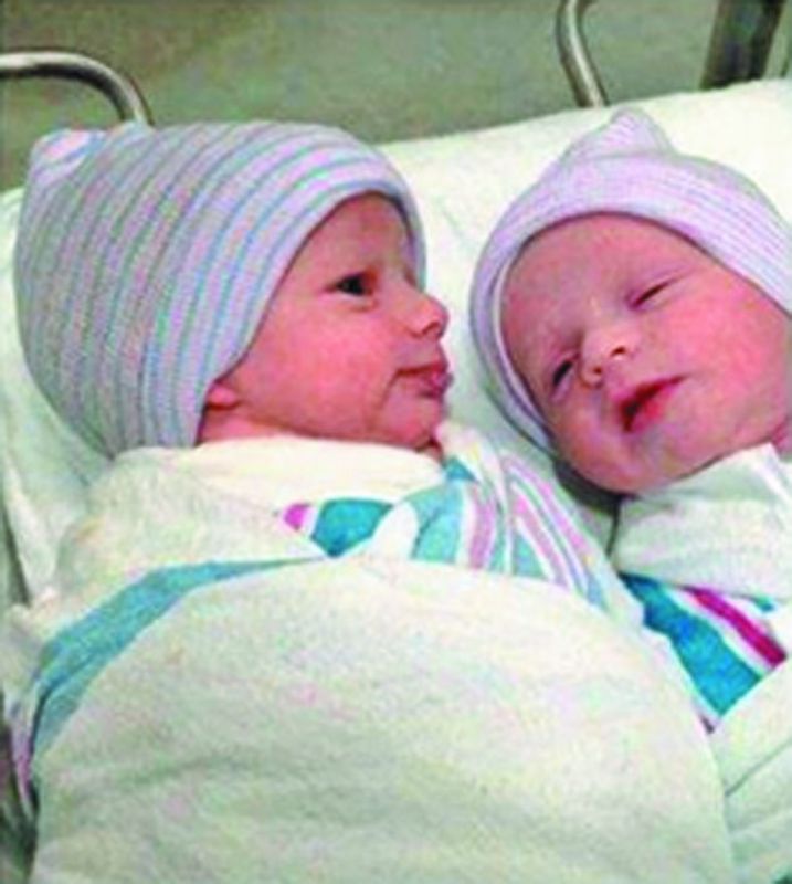 The alleged photo of Karan's twins that went viral online.