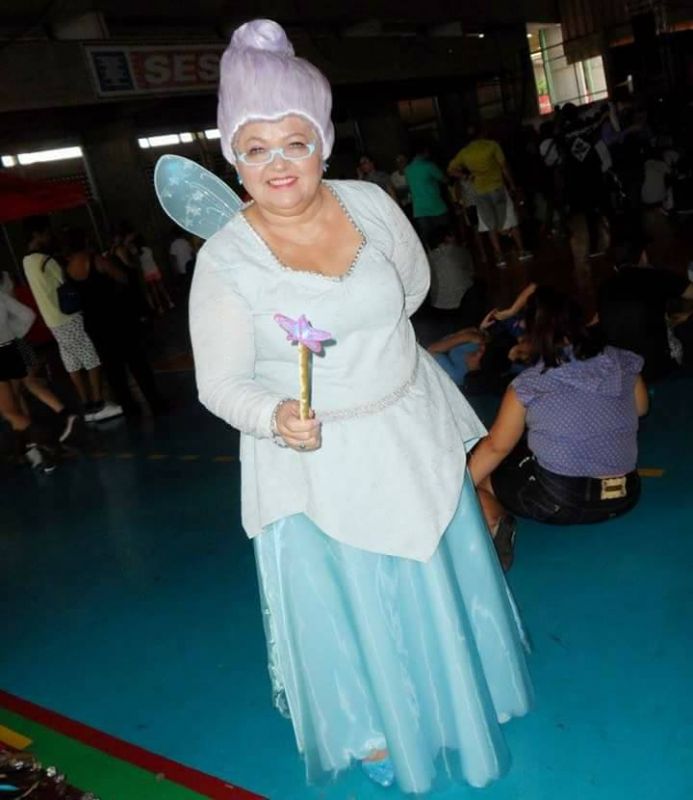 Solange Nascimento Amorim as Fairy Godmother from Shrek (Photo: Facebook)