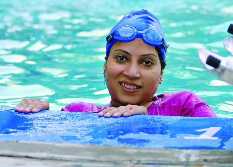 Madhavi Latha Prathigudupu, former national paralympics swimming champion