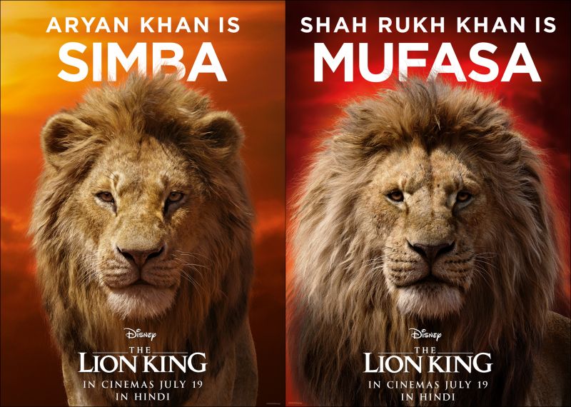 Shah Rukh Khan and Aryan Khan to lend voices for The Lion King. 