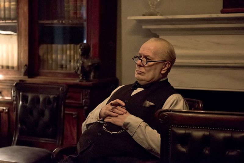 Gary Oldman as Winston Churchill in 'Darkest Hour'.
