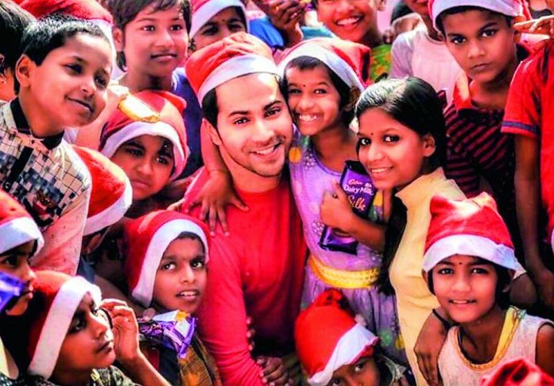 Varun spent Christmas with underprivileged kids