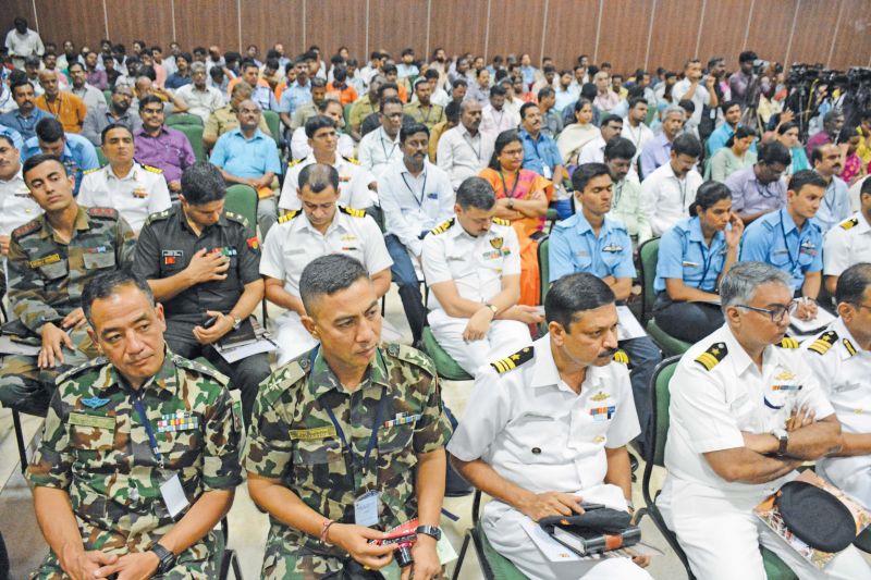 A section of the audience, which included several personnel of armed forces besides Central and state officials. (Photo: DC)