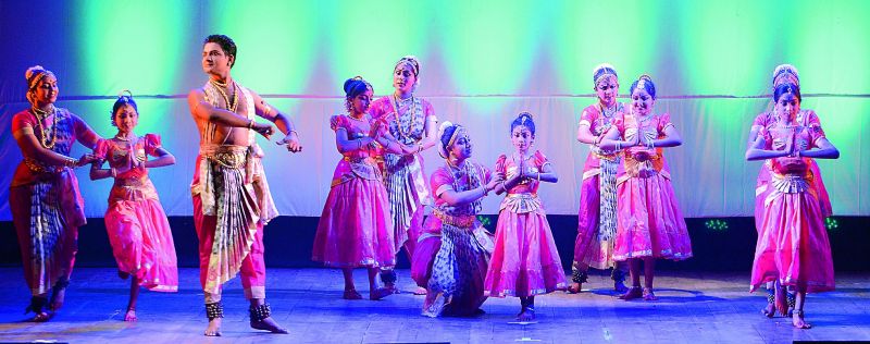 Children performing at the event