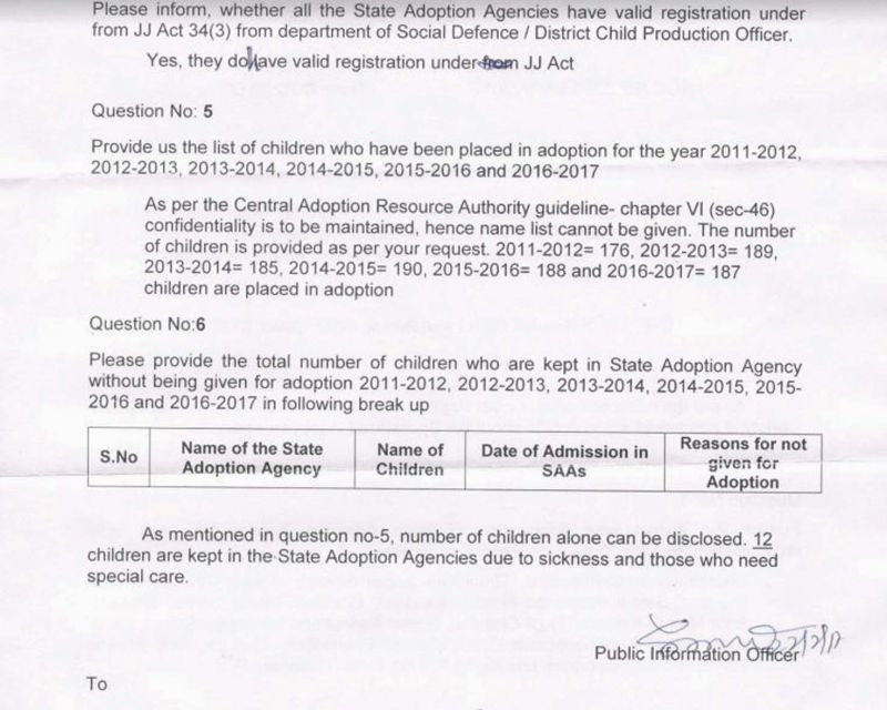 Photo shows the data received as a response to an RTI in September 2016, which doesn't match with the data received in February this year.  (Photo: DC)