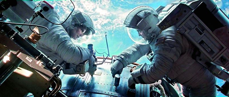 Gravity: Gravity, that was directed by Alfonso CuarÃ³n, was set almost entirely in space. The movie, whose visual effects were  critically and commercially acclaimed, went on to win multiple Oscar awards, including Best Picture and Best Visual Effects.