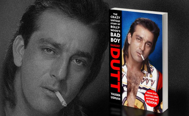 Cover of 'Sanjay Dutt: The Crazy Untold Story of Bollywood's Bad Boy', written by Yasser Usman.