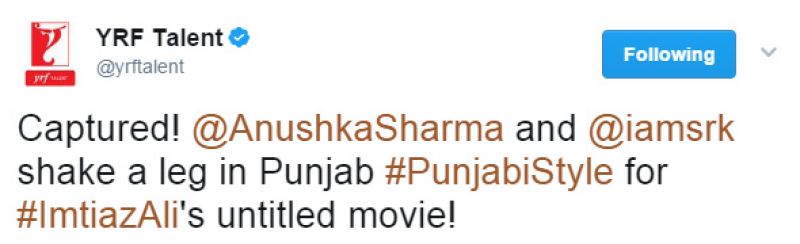 Shah Rukh, Anushka look every bit the Punjabi kudi and munda as they shoot song