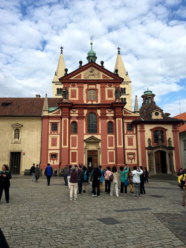 St Georgeâ€™s Basilica is located inside the sprawling Prague Castle complex. (Photo: Rajan Goregaoker)