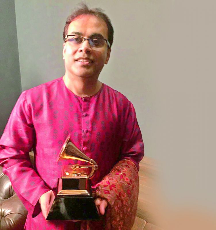 Sandeep Das with his Grammy