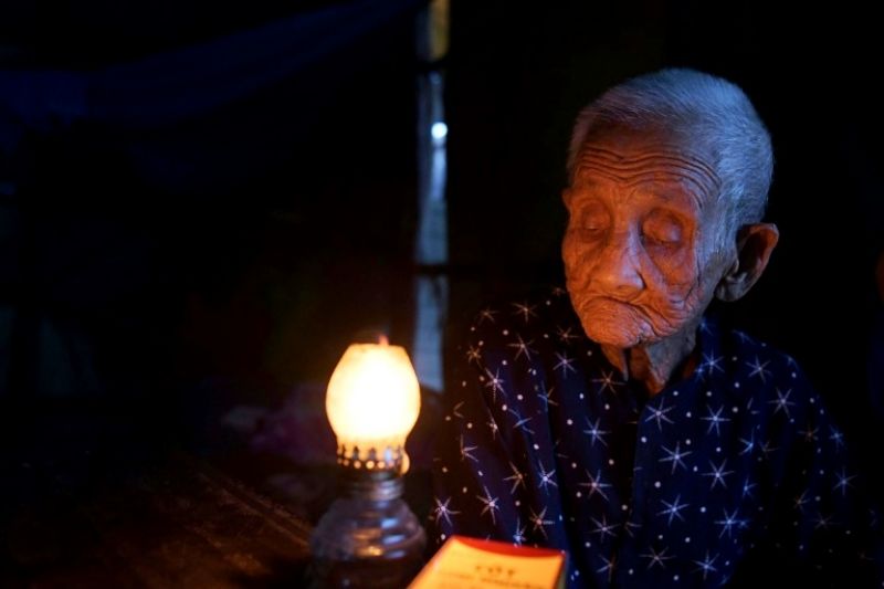 Grandmother Pham Thi Ca was helpless to prevent the destruction of her property two years ago. (Photo: AFP)
