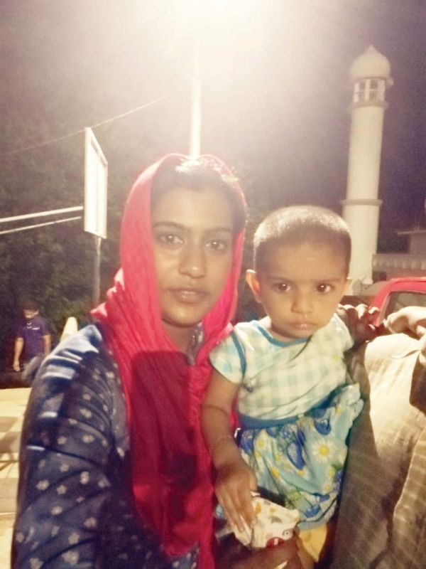 Jinsha with one-a-half-year-old Aisha who had to go through bone marrow replacement.