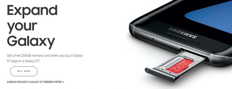 Samsung Galaxy S7 Free offer