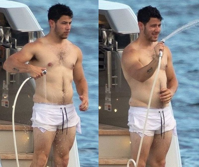 Nick Jonas' shirtless pictures, (Photo: Twitter)