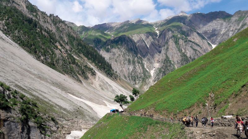 Baltal enroute Amarnath holy cave.