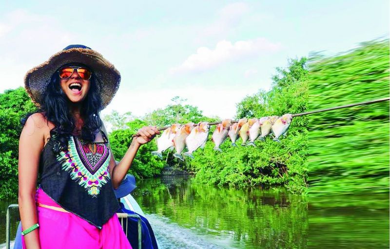 Ankita Kumar went piranha fishing  in Bolivia.
