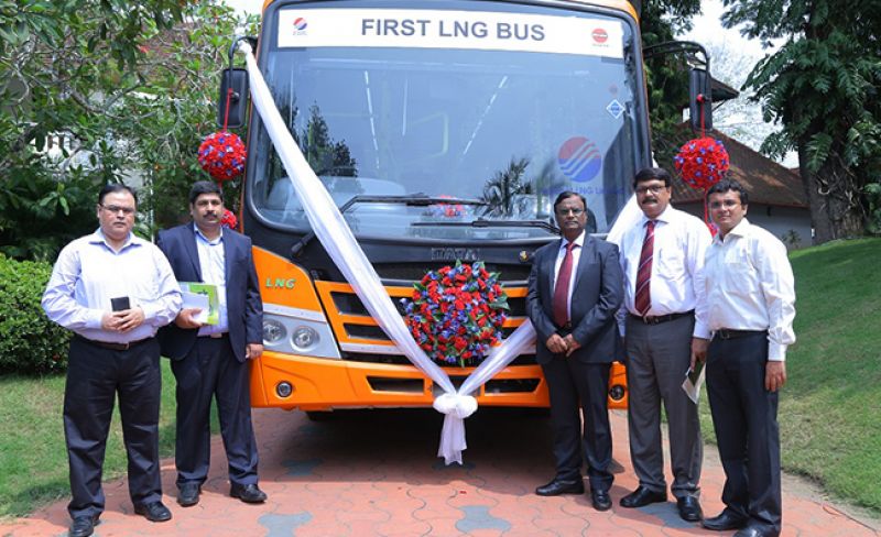 LNG-powered bus