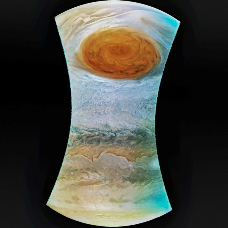 This picture released by NASA shows the Great Red Spot on Jupiter -- one of a number of breathtaking images taken by the Juno Spacecraft on a July 11 flyby of the solar system's largest planet (Photo: AFP)