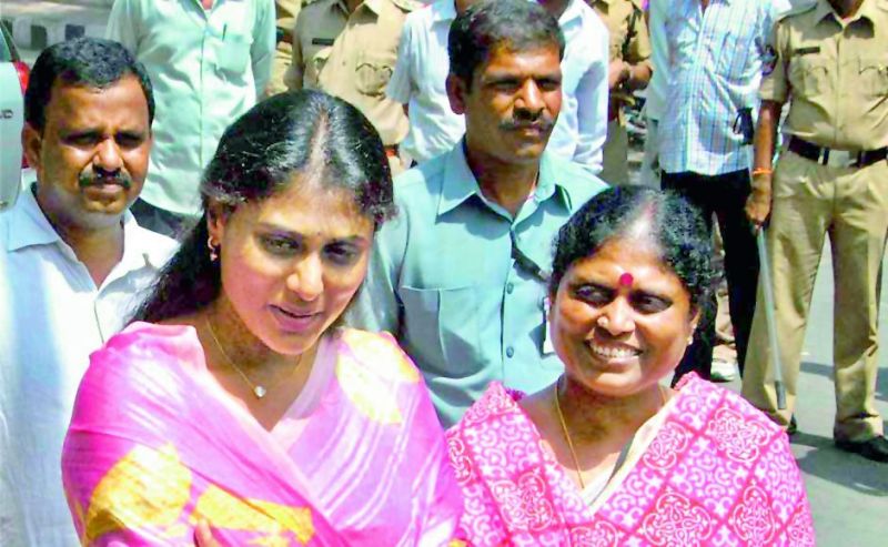 Y.S. Jagan Mohan Reddyâ€™s mother Y.S. Vijayalakshmi, his sister Sharmila, and his wife Bharati have already hit the roads for him.