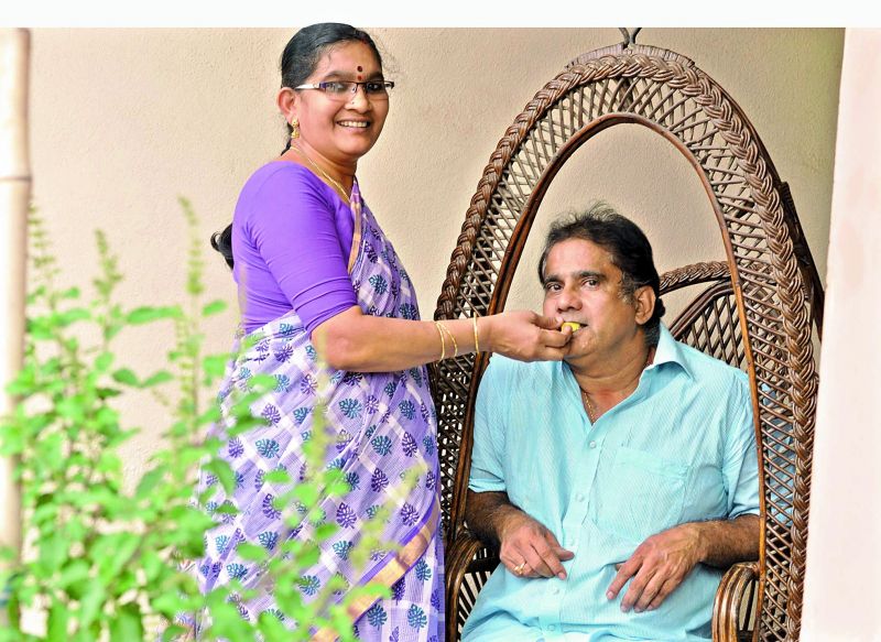 proud parents: K. Radha Mukunda and Kidambi Krishna, Srikanth's parents