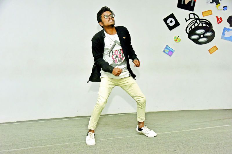 A student performing at the fest