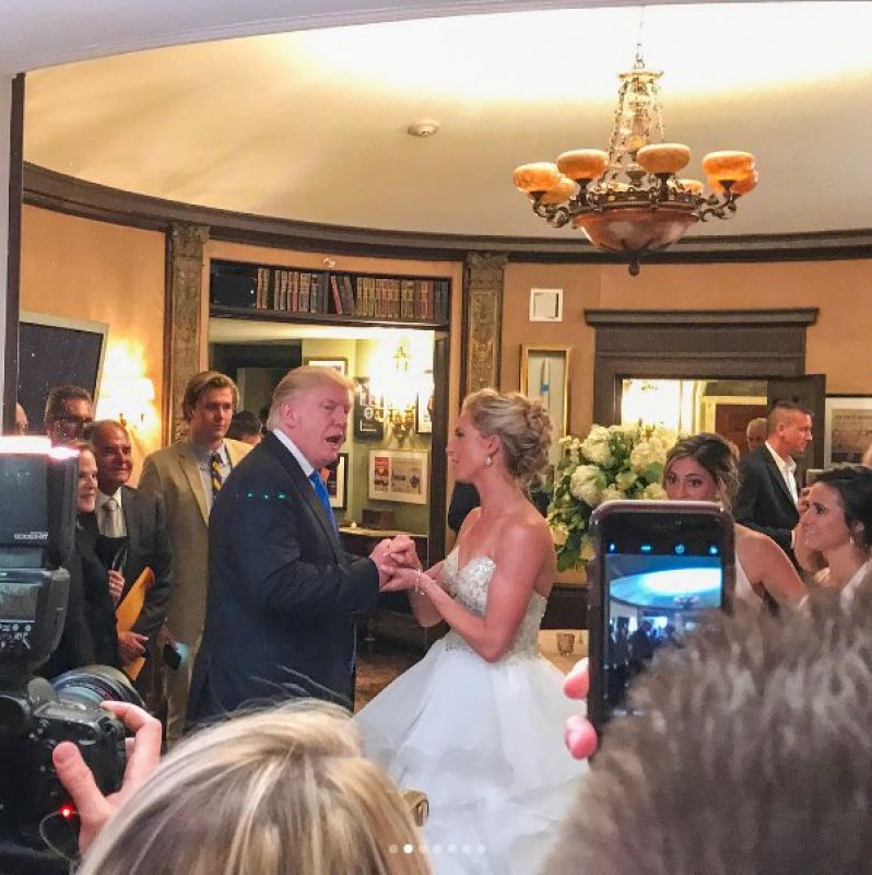 Trump at a random wedding