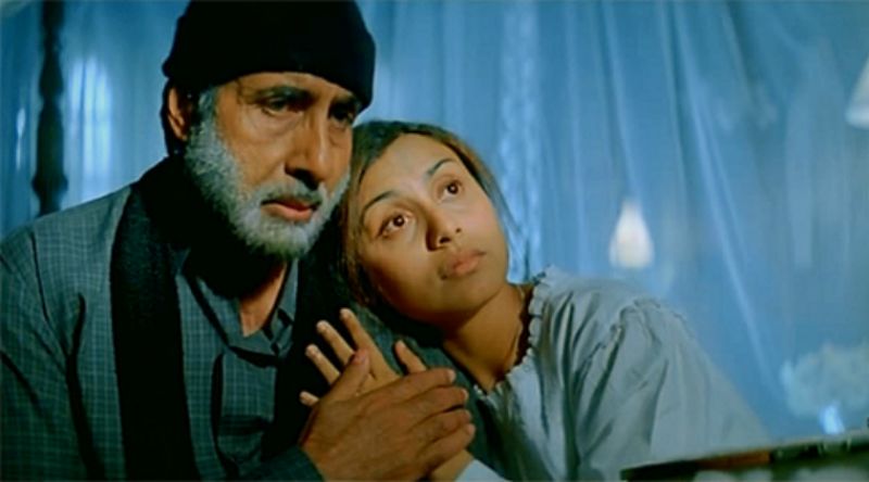 Rani Mukerji and Amitabh Bachchan in 'Black'.