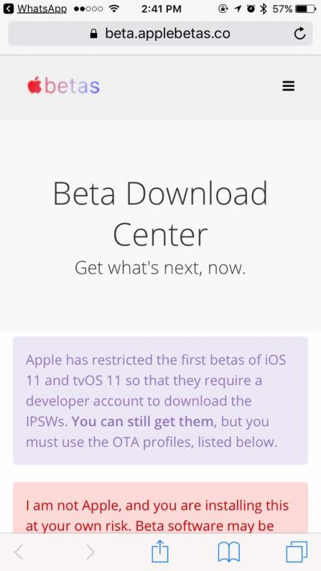 iOS 11 beta