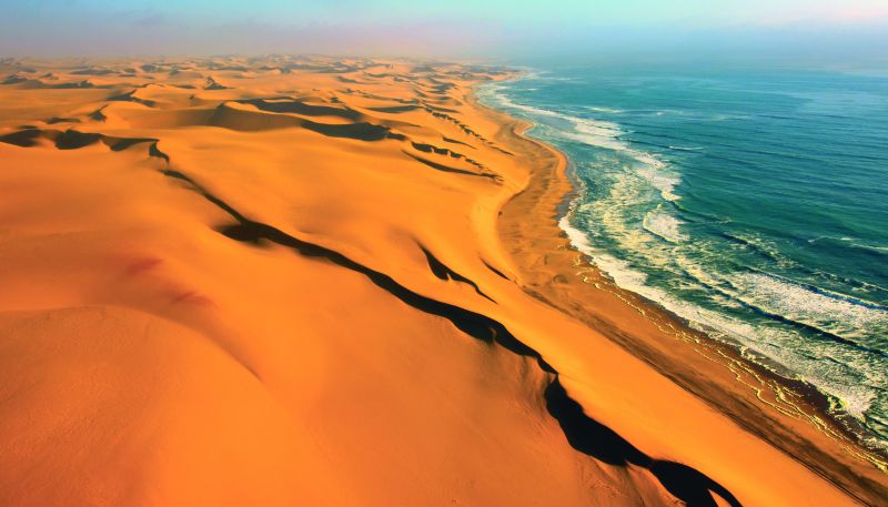 Namib desert meeting Atlantic.