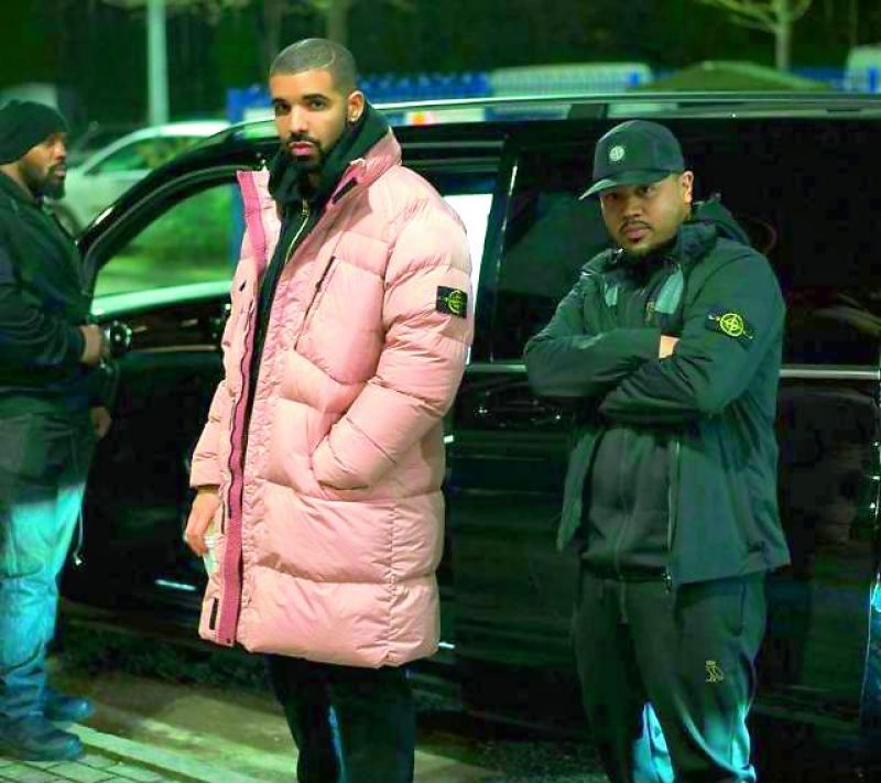 Rapper Drake is known for wearing puffer jackets