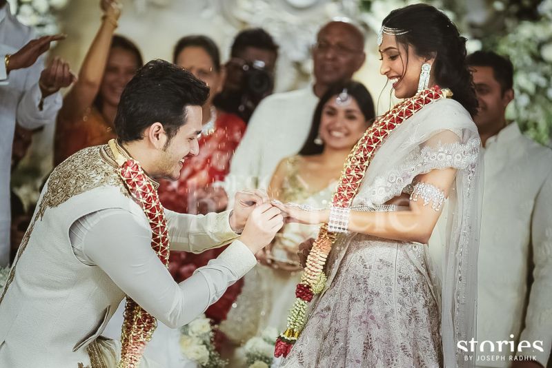 Tollywood Superstar Nagarjuna's youngest son and actor Akhil Akkineni got engaged to his girlfriend of two years Shriya Bhupal, in a private ceremony in Hyderabad on Friday.