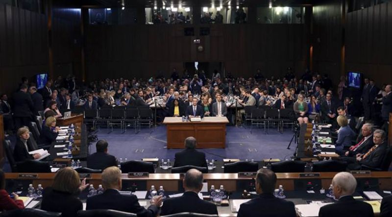 Facebook CEO Mark Zuckerberg testifies before a joint hearing of the Commerce and Judiciary Committees on Capitol Hill in Washington, Tuesday, April 10, 2018, about the use of Facebook data to target American voters in the 2016 election. (Photo: AP)