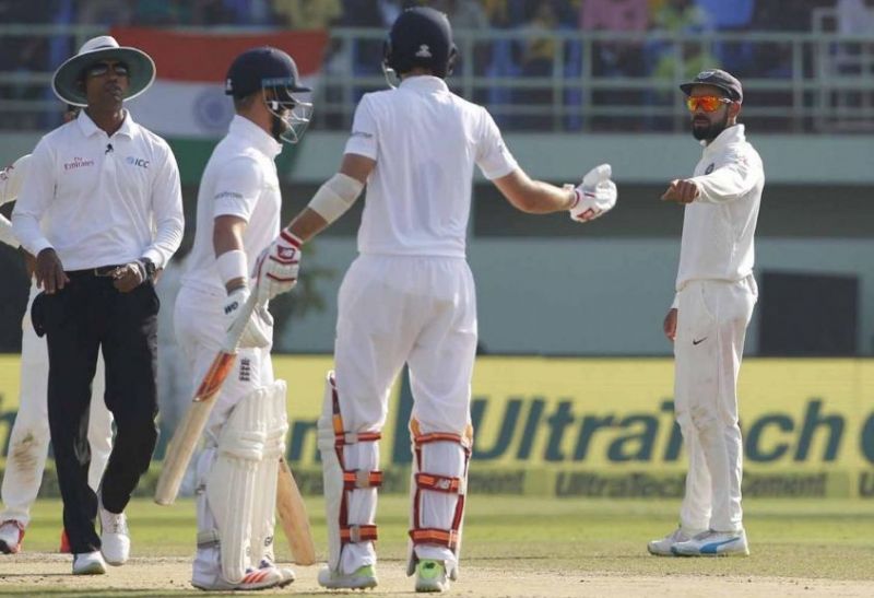 Virat Kohli had gotten into an altercation with Joe root in the Vizag Test as well. (Photo: BCCI)