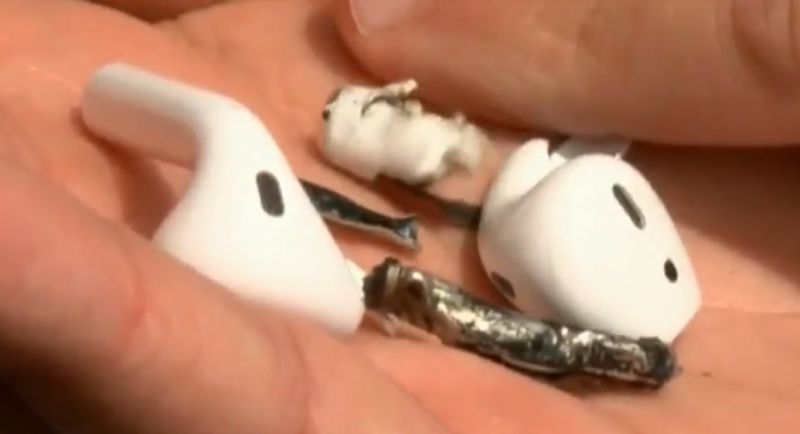 Apple AirPods exploded