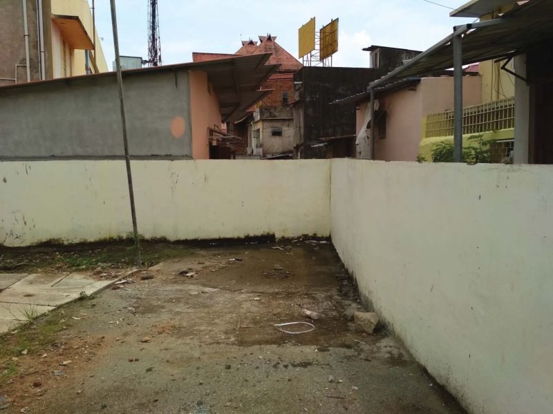 A cottage that was razed down was rebuilt and a compound wall was constructed over drain near Government Homeopathic Hospital at Pazhavangadi. (Photo: A.V. Muzafar)