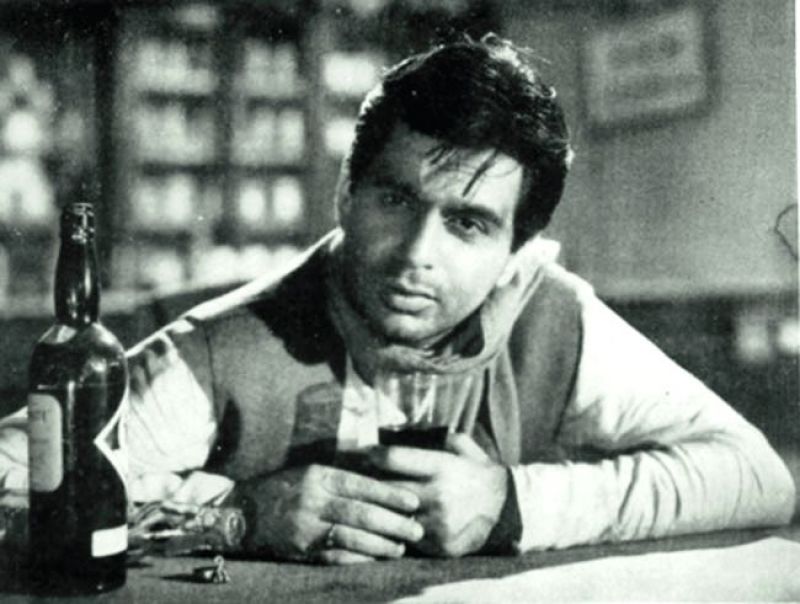 Still from the movie Devdas, where actor Dilip Kumar played the role of a heartbroken man