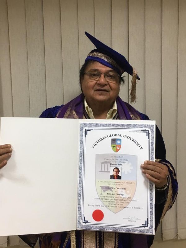 Veteran comedian Rakesh Bedi conferred honourary doctorate