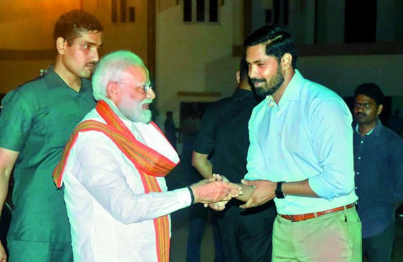 Kanna Phaneendra with PM Modi