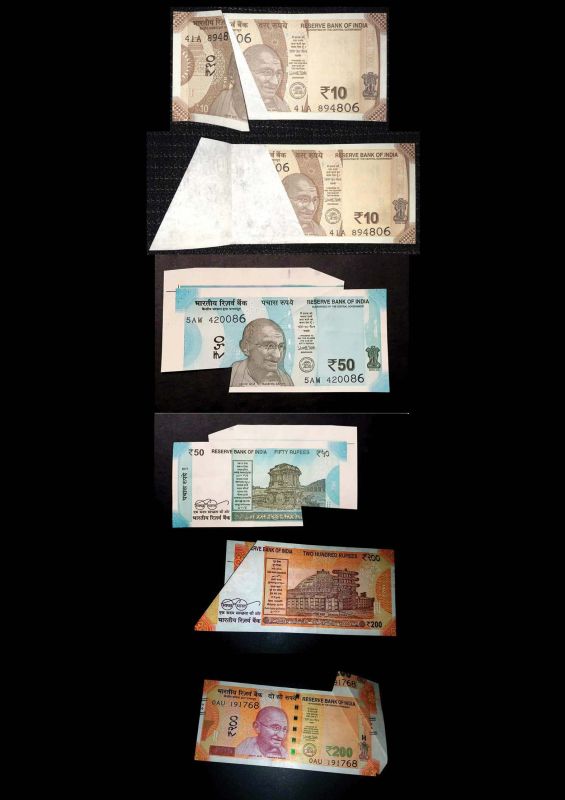 currency notes with errors
