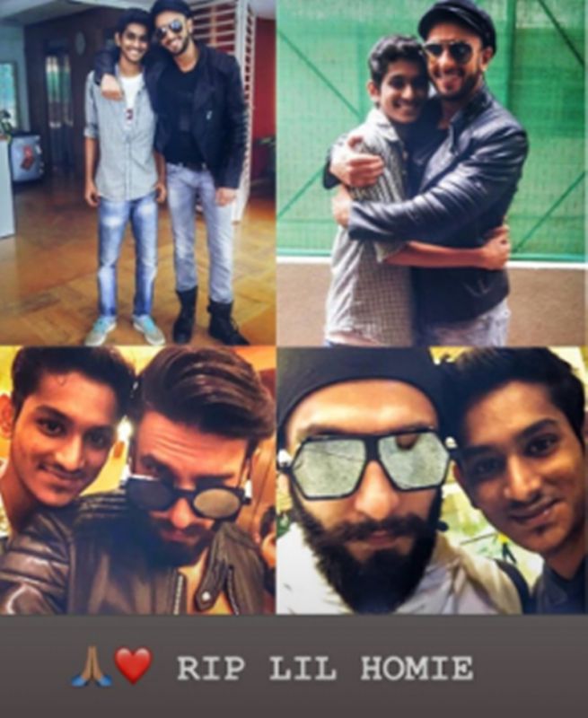 Ranveer Singh's Instagram story. (Photo: Instagram)